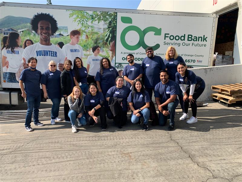 Group shot at OC Food Bank Serving Our Future.