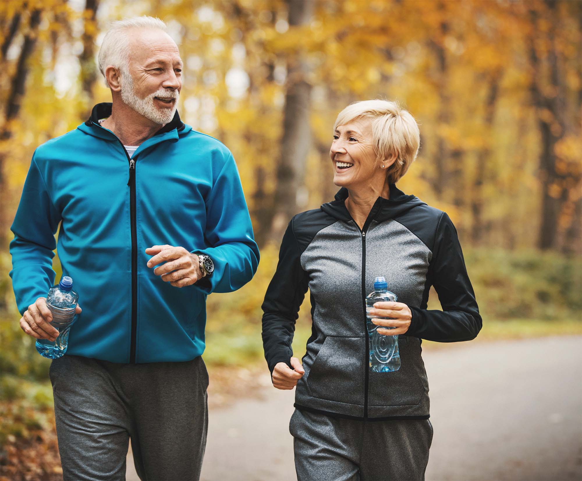 Stock photo of people jogging.